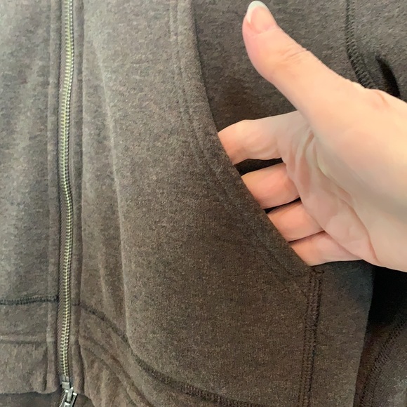 Lululemon Long & Short Of It Jacket Heathered Bark Chocolate Size 8 - Picture 10 of 16